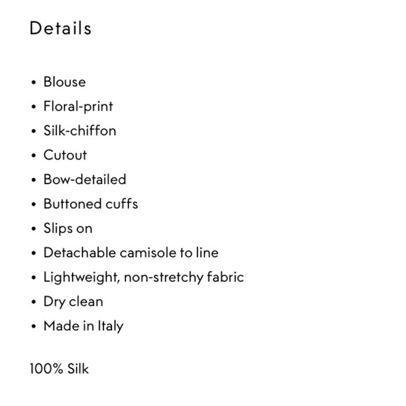 OSCAR DE LA RENTA Bow-Detailed Floral Print Silk-Chiffon Blouse Sz12 - Picture 10 of 15